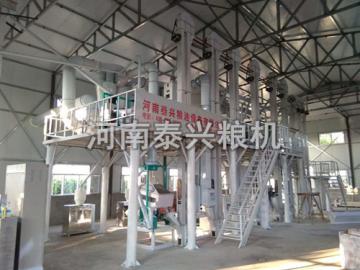 哈爾濱30噸級小米加工設備安裝案例